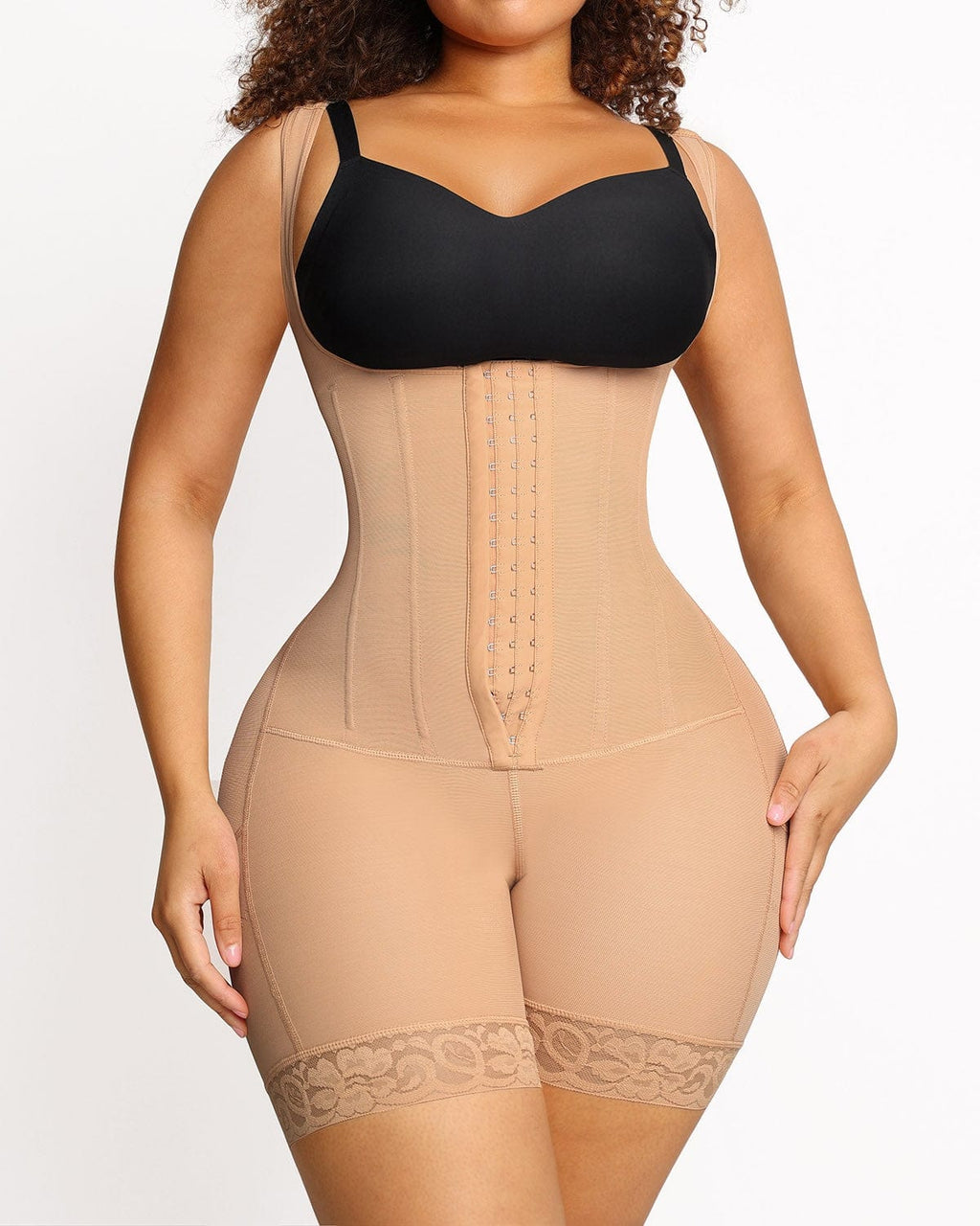 Bare Essentials™ AirSlim® Flexible Boning Open Bust Full Bodysuit