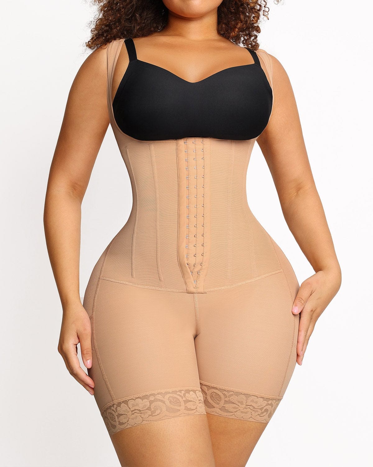Bare Essentials™ AirSlim® Flexible Boning Open Bust Full Bodysuit