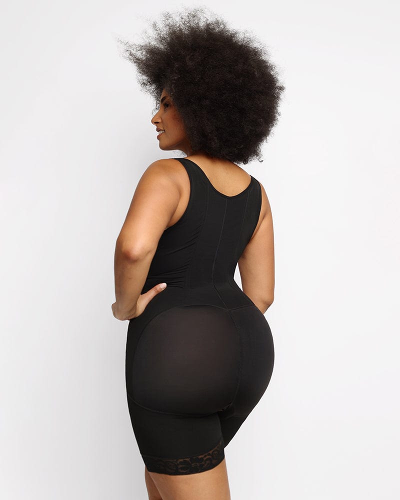 Bare Essentials™ AirSlim® Flexible Boning Open Bust Full Bodysuit