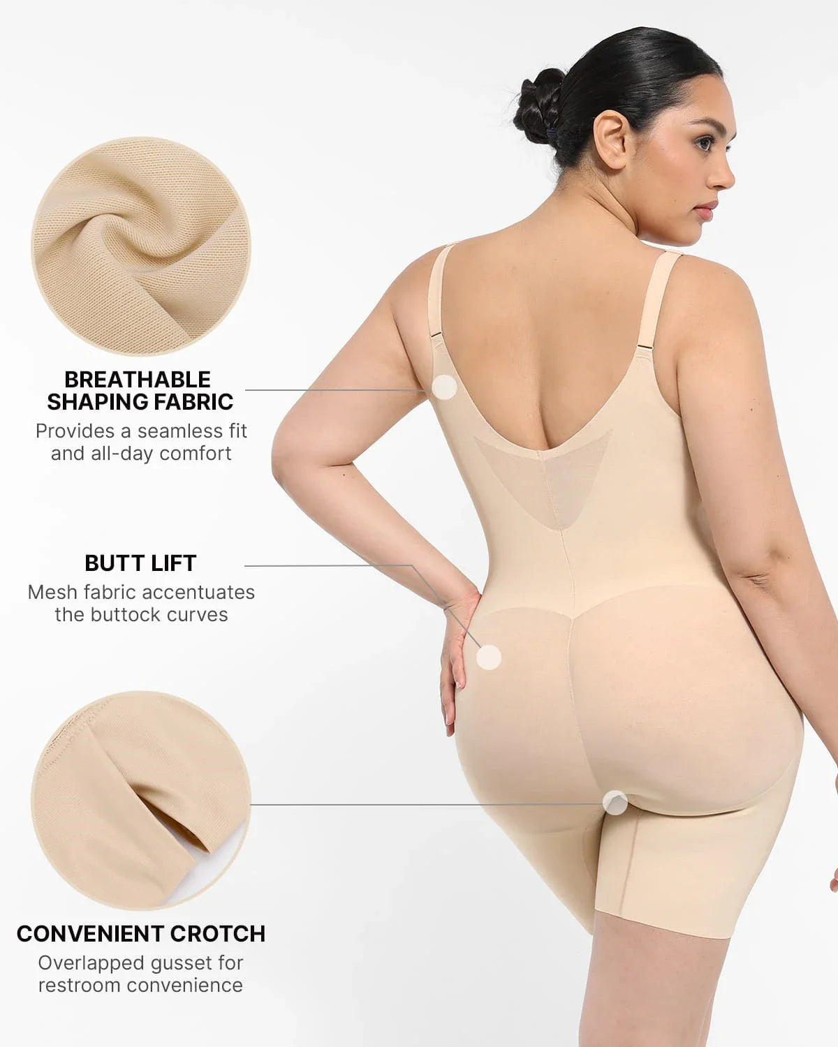 Bare Essentials™ Cream Touch™ Full Coverage Seamless Shaping Bodysuit