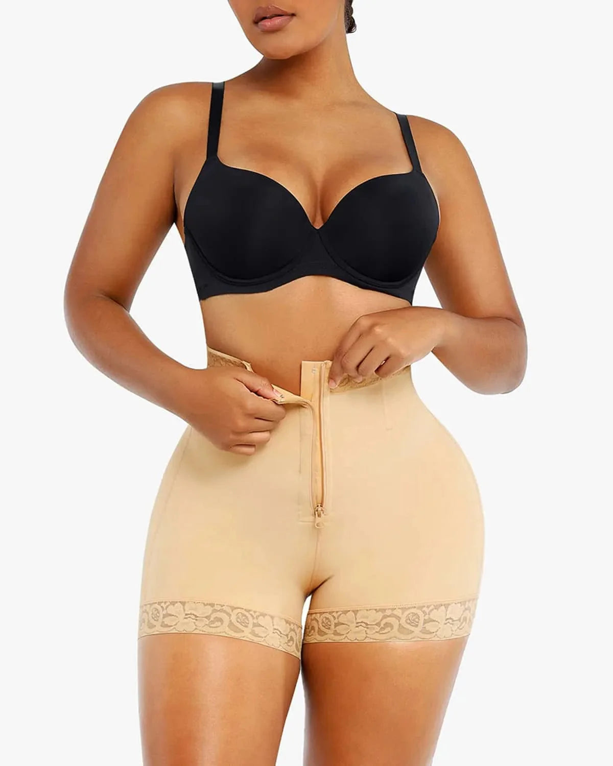 Bare Essentials™ AirSlim® Lace Steel Boned Butt Enhancer Short