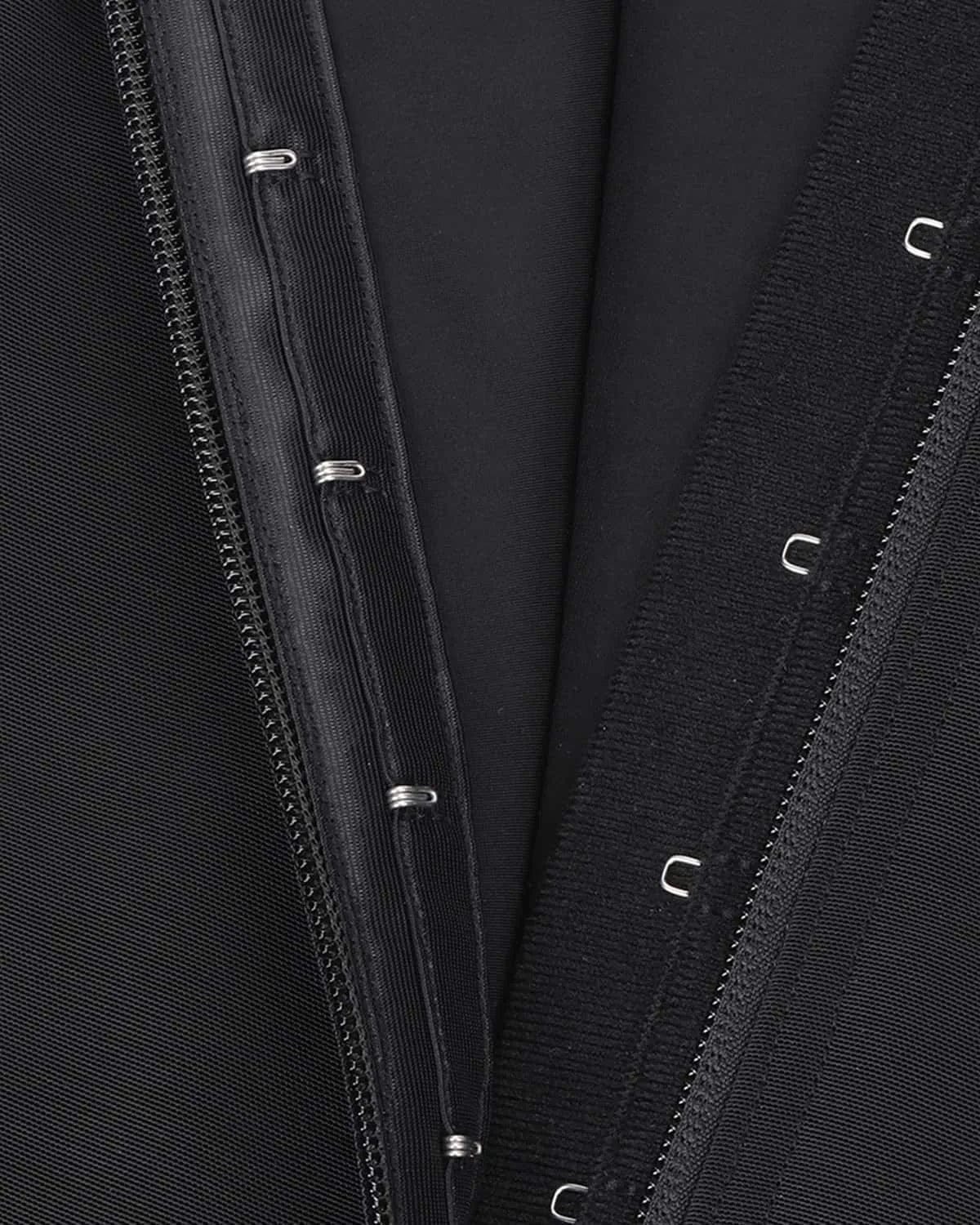 Bare Essentials™ AirSlim® Zipper Front Open Bust Brief Bodysuit