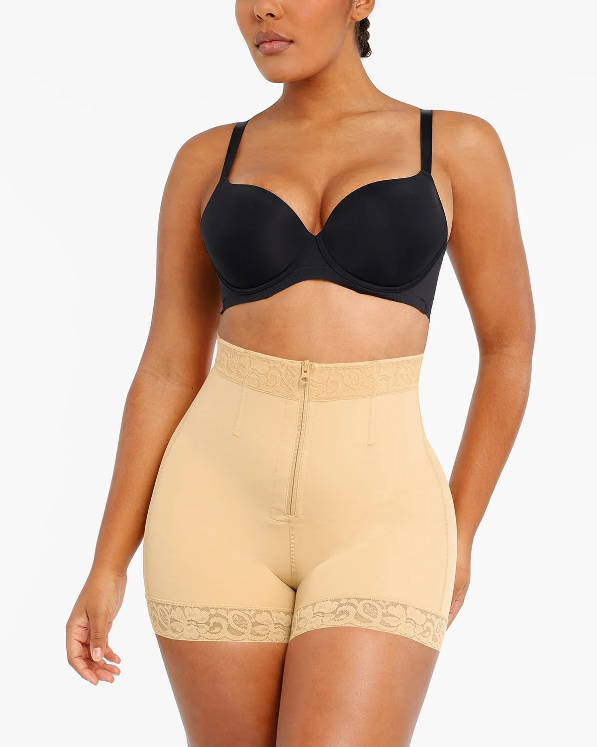 Bare Essentials™ AirSlim® Lace Steel Boned Butt Enhancer Short