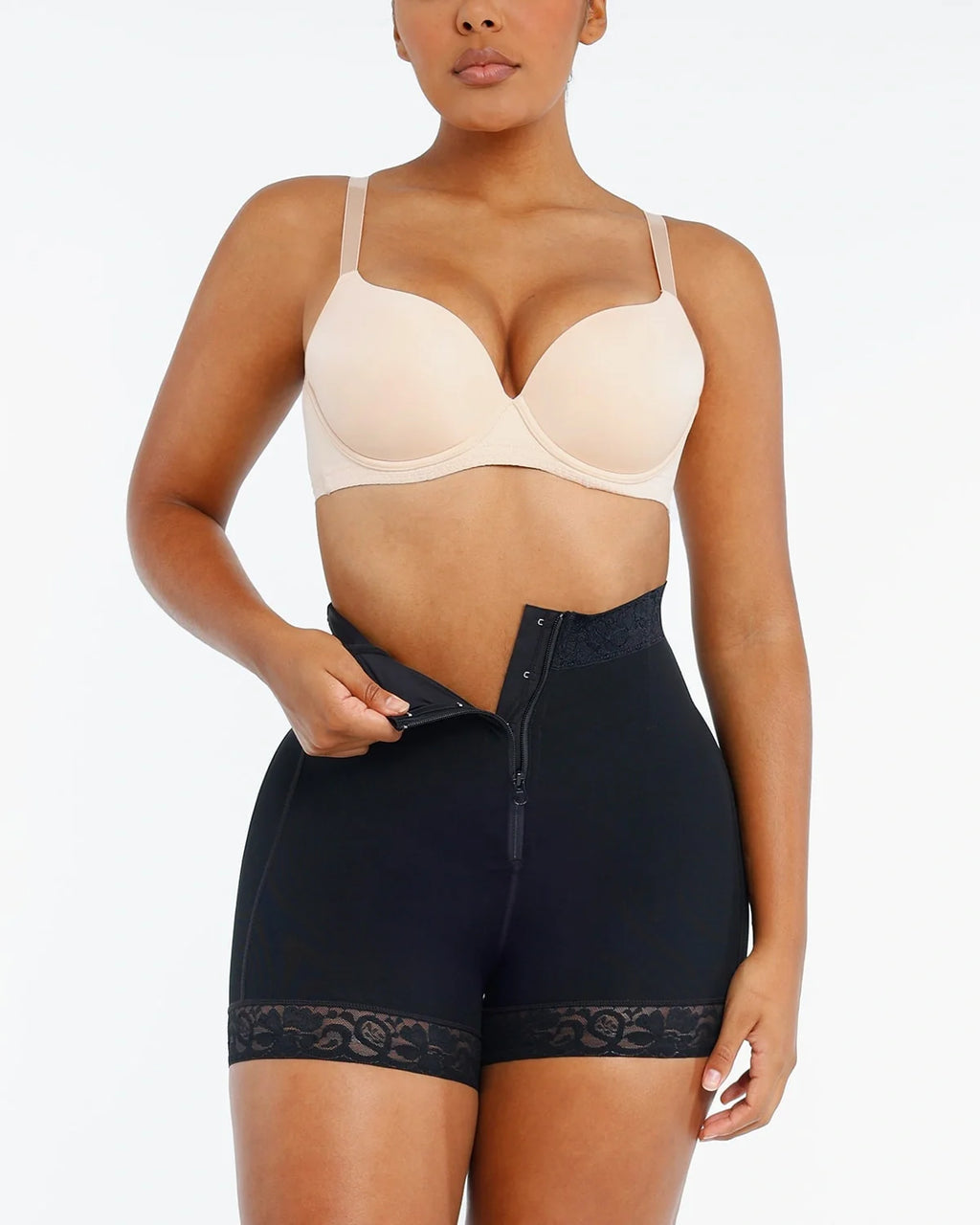 Bare Essentials™ AirSlim® Lace Steel Boned Butt Enhancer Short