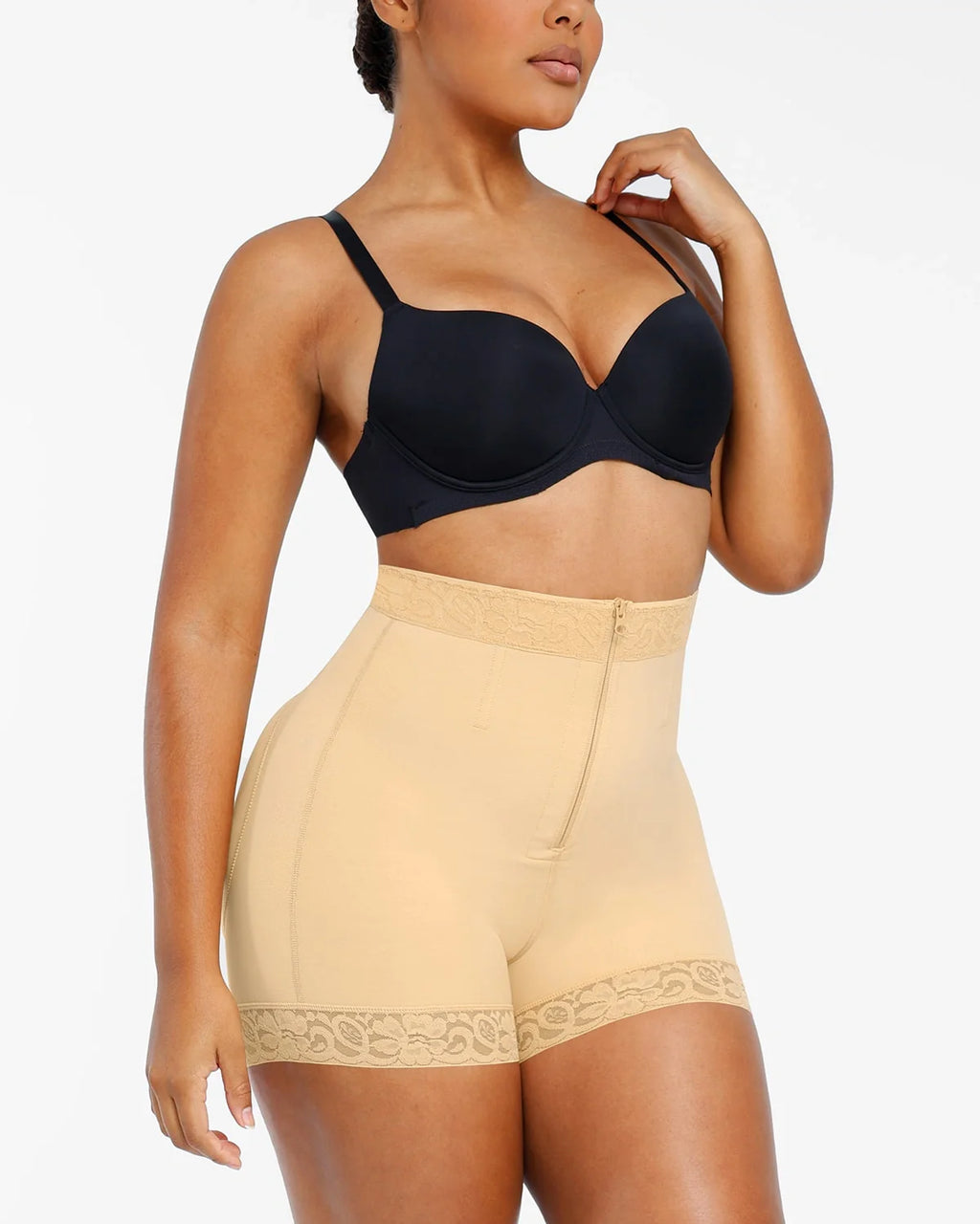 Bare Essentials™ AirSlim® Lace Steel Boned Butt Enhancer Short