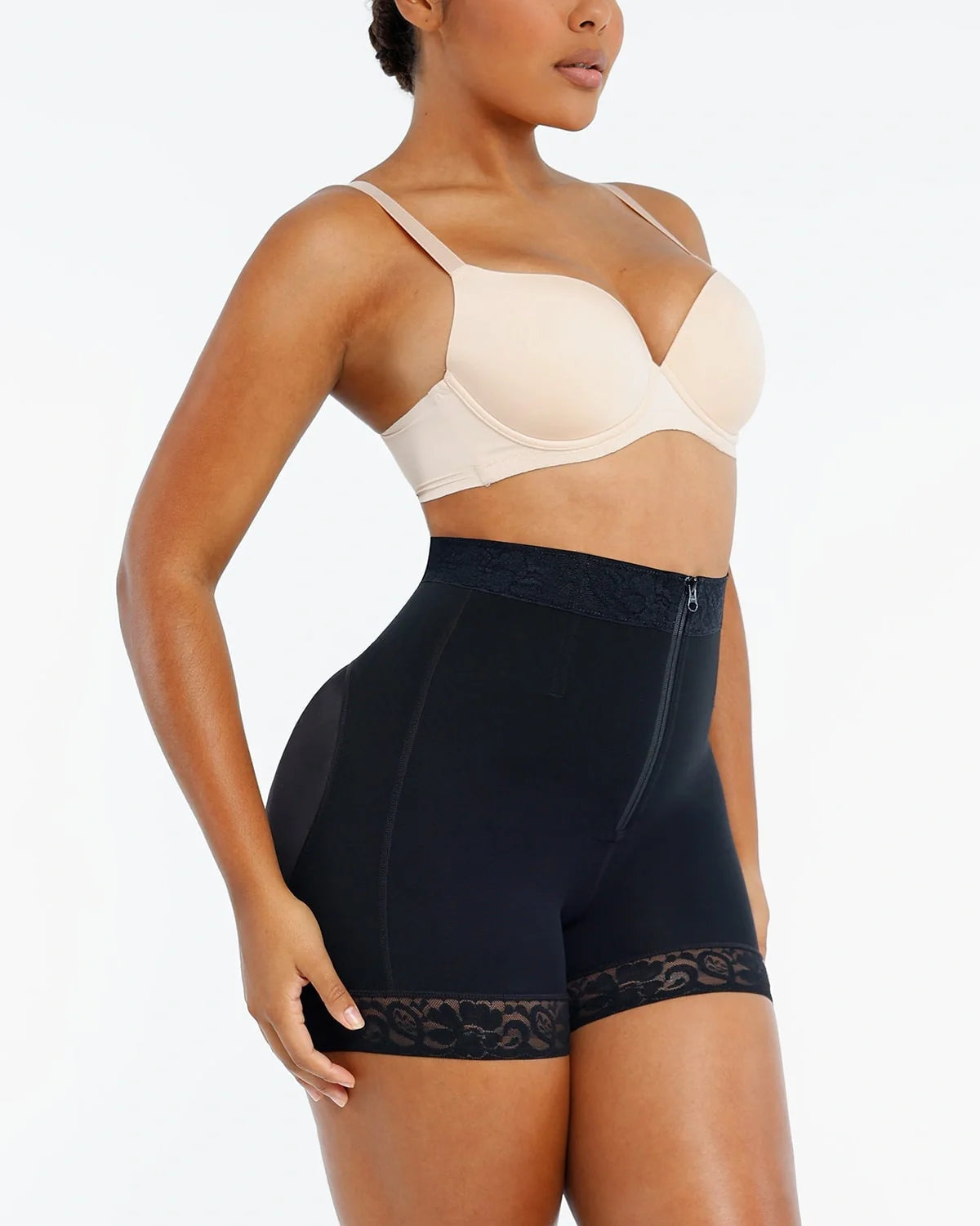 Bare Essentials™ AirSlim® Lace Steel Boned Butt Enhancer Short