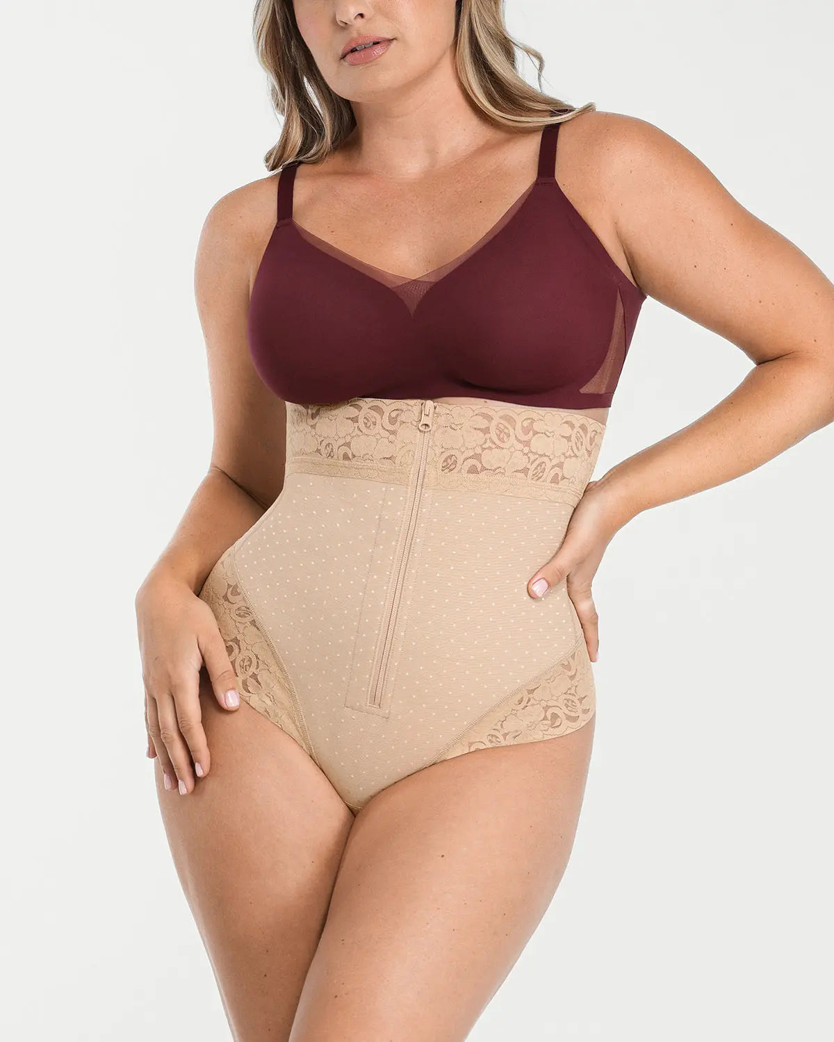 Bare Essentials™ AirSlim® High-Waisted Polka Dot Shaping Thong