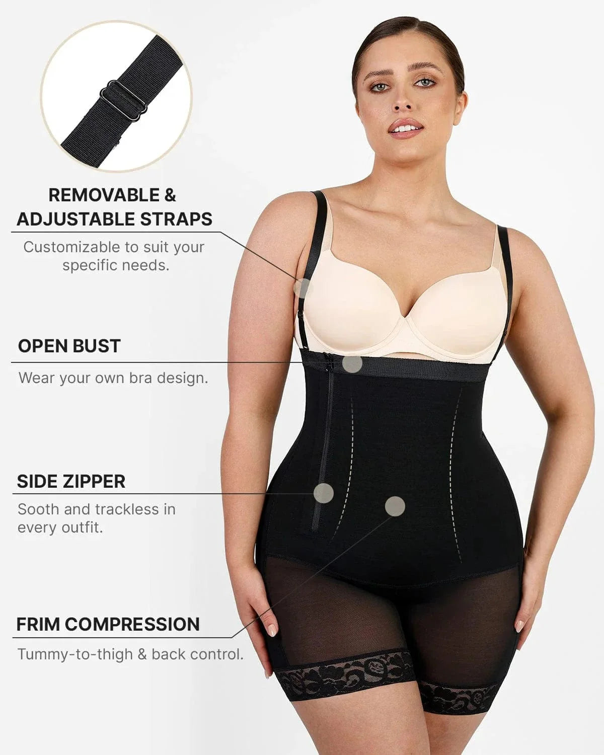Bare Essentials™ AirSlim® Plus Curve Side Zipper Short