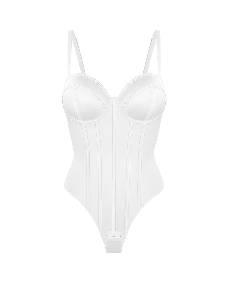 Bare Essentials™ AirSlim® Retro-style Cupped Bra-free Thong Bodysuit