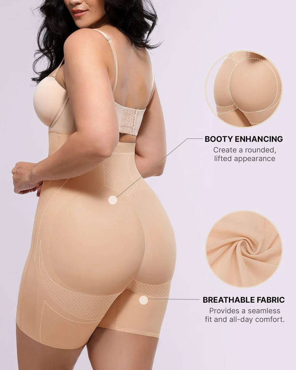 Bare Essentials™ Cream Touch™ Tummy Control Flawless Smoothing Mid Thigh Short