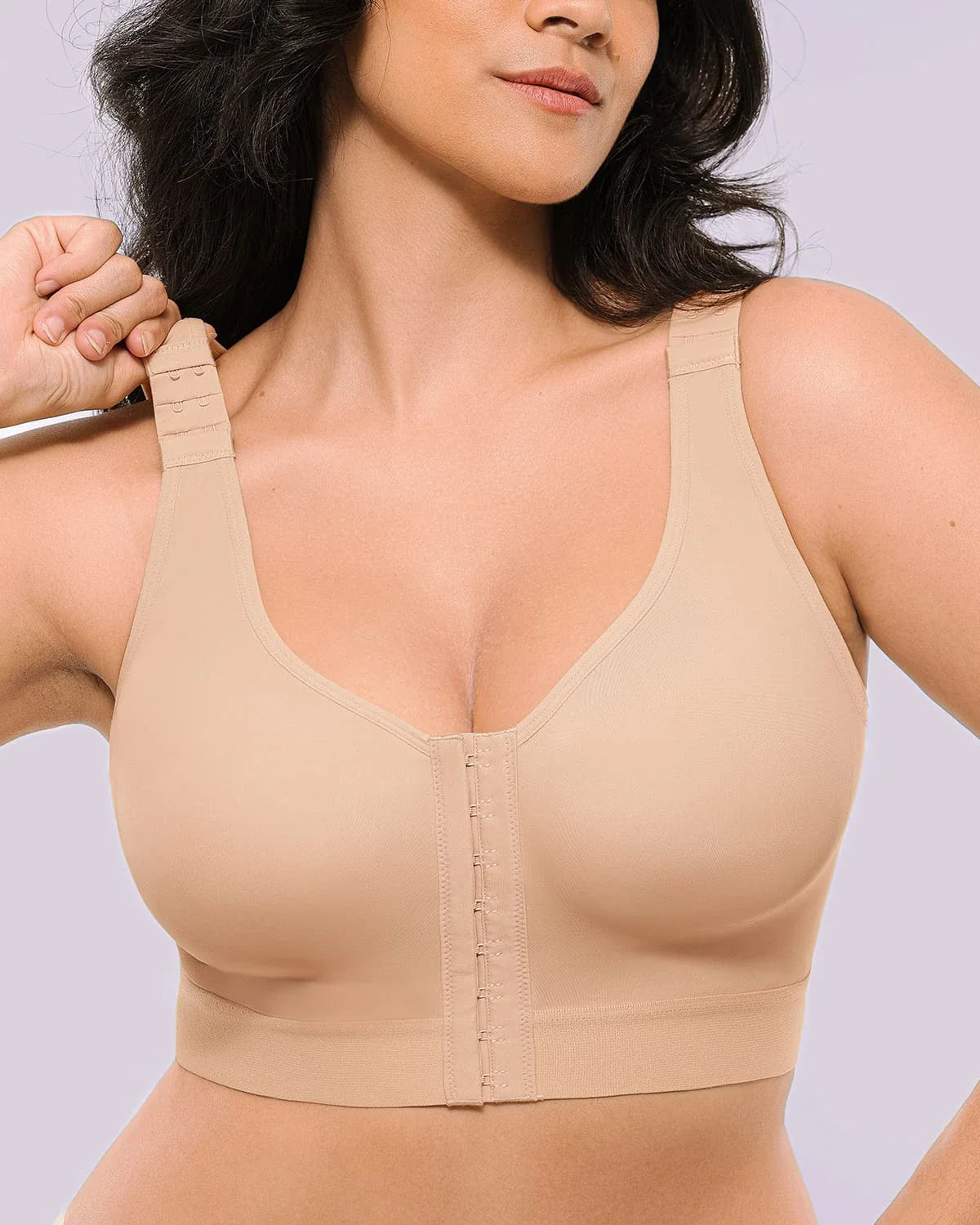 Bare Essentials™ AirSlim® Unlined Wireless Back Support Bra + Brief