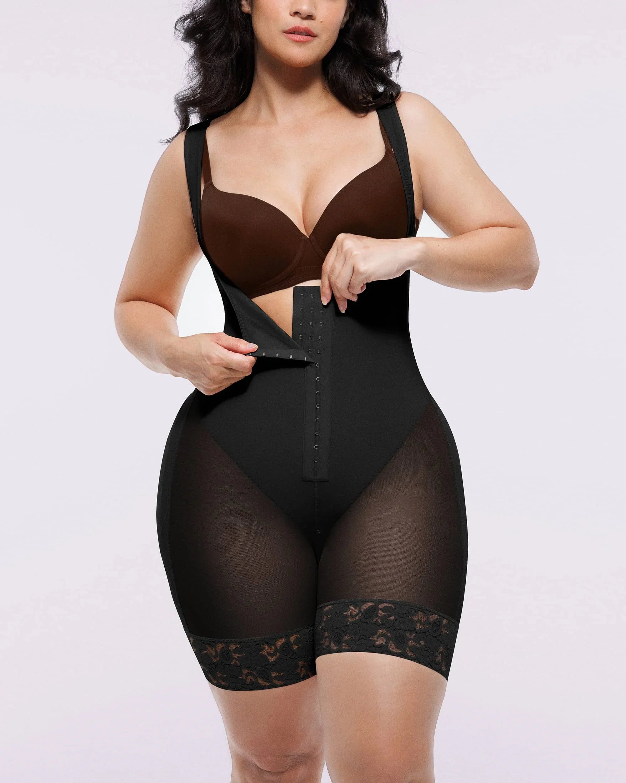 BOOT-YEAH™ AirSlim® Extreme Compression Open Bust Bodysuit