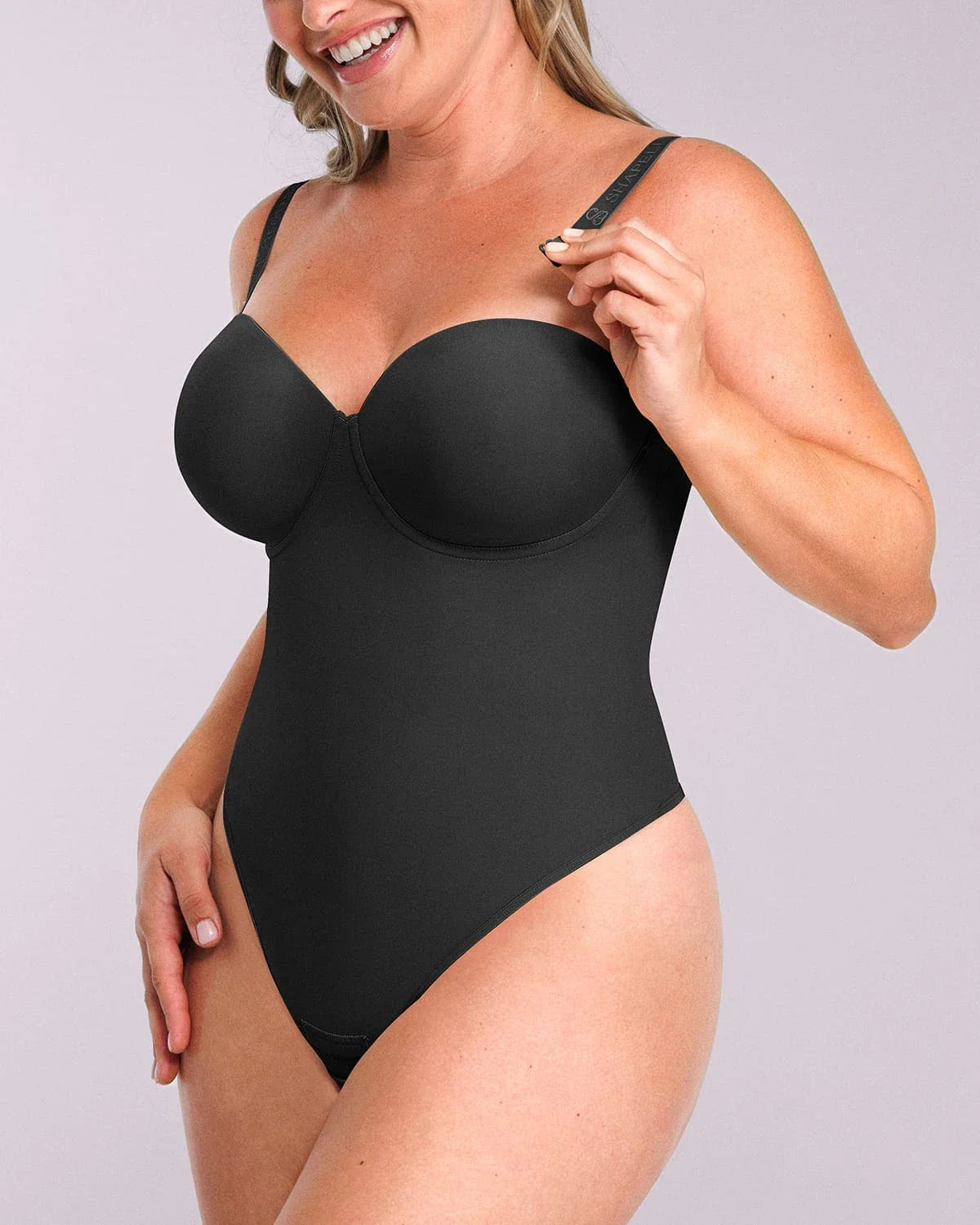 Bare Essentials™ AirSlim® Strapless Thong Bodysuit