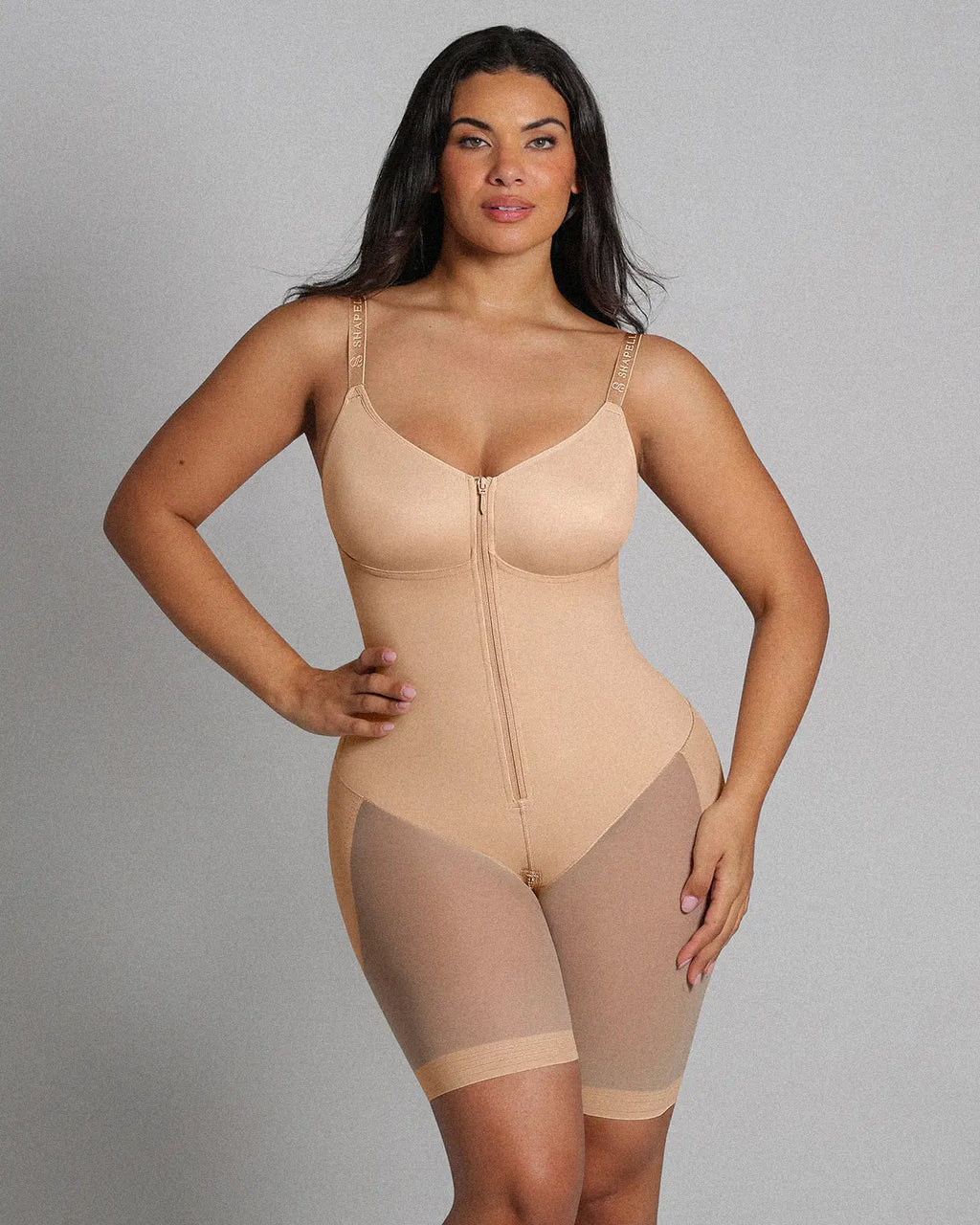 Bare Essentials™ AirSlim® Hourglass Full Body Mid Thigh Bodysuit
