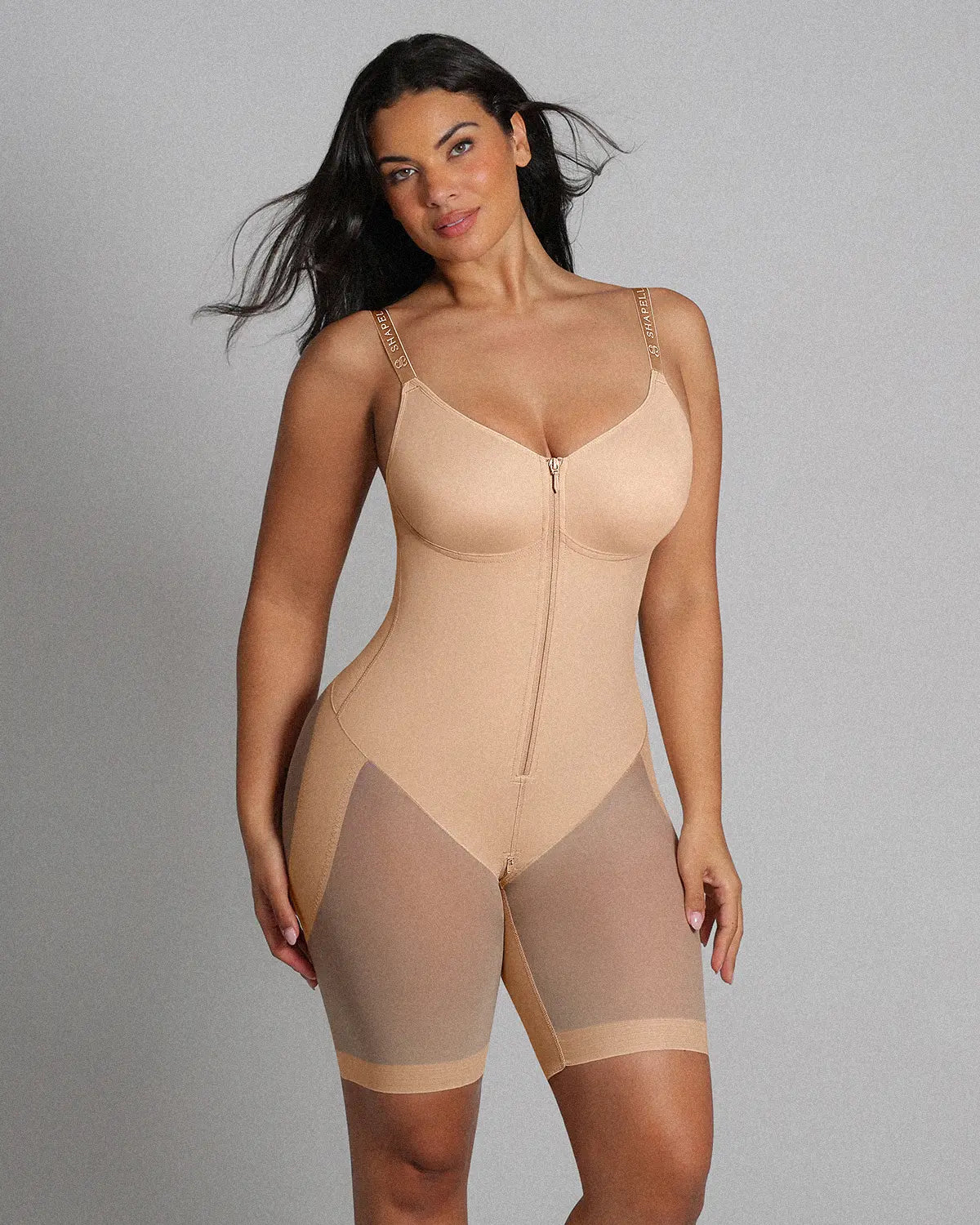 Bare Essentials™ AirSlim® Hourglass Full Body Mid Thigh Bodysuit