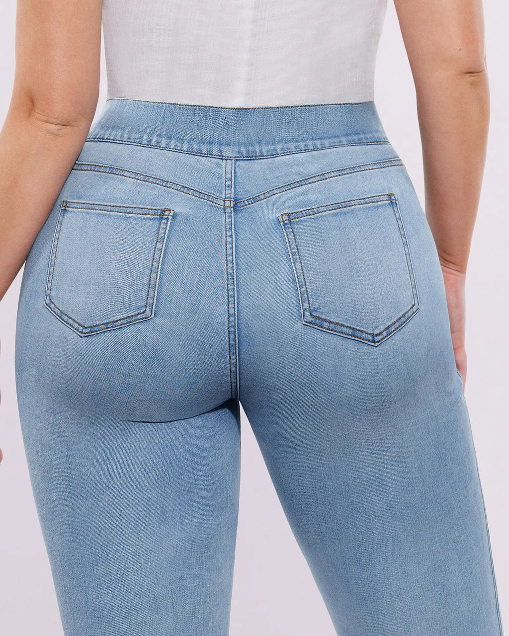 Bare Essentials™ High-Waisted Padded Hip Skinny Jeans