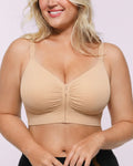 Bare Essentials™ Skin Flow Front-Zipper Wireless Bra