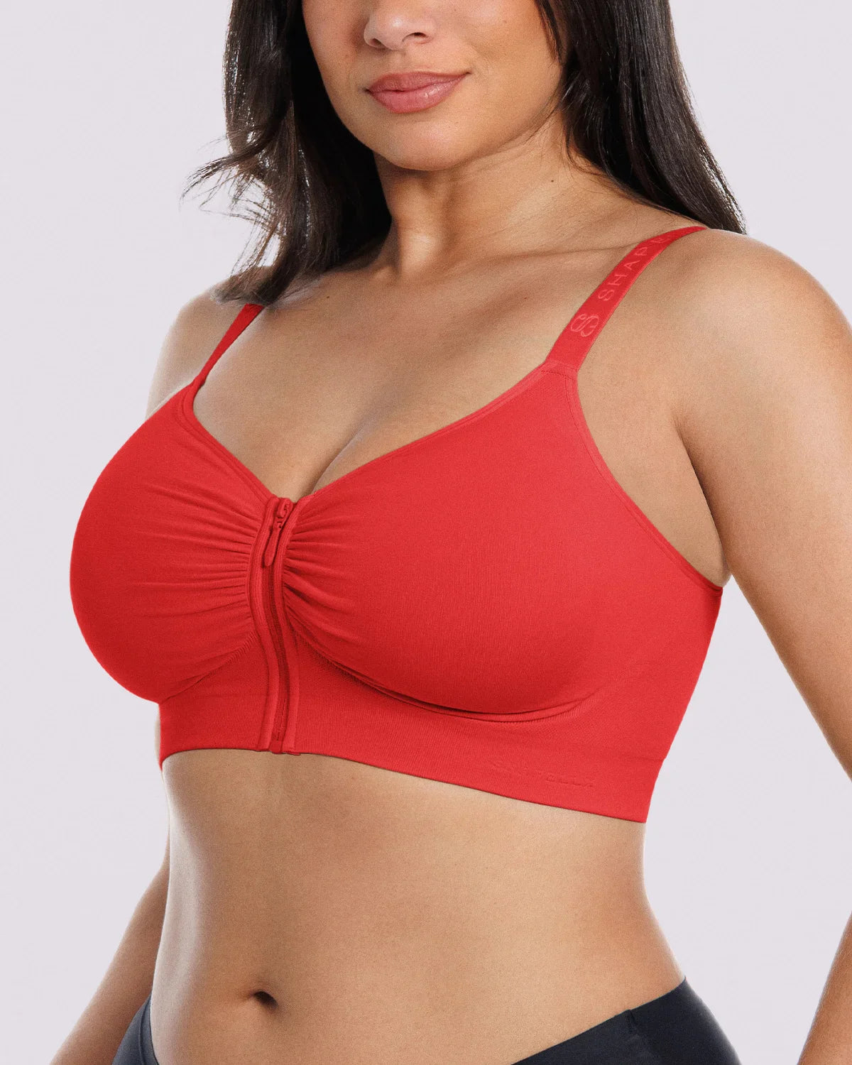 Bare Essentials™ Skin Flow Front-Zipper Wireless Bra