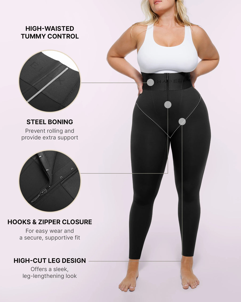 Bare Essentials™ AirSlim® High-Waisted Full-Length Shaping Leggings