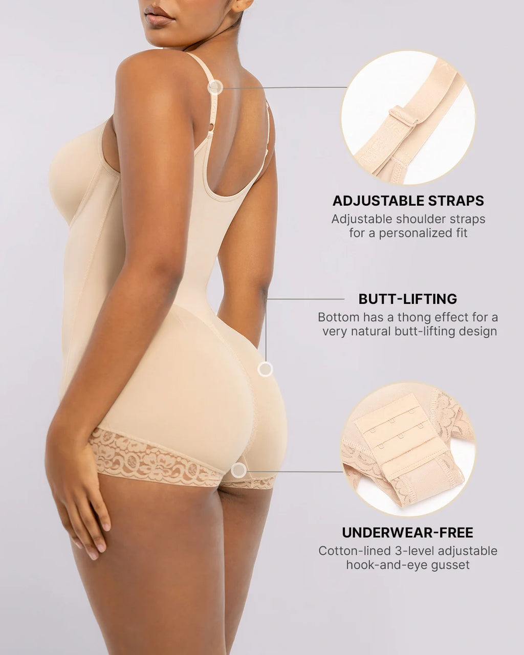 Bare Essentials™ AirSlim® Hourglass Full Body Brief Bodysuit