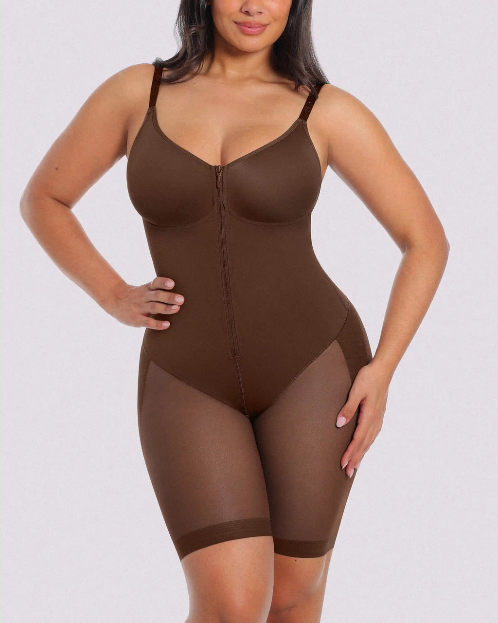 Bare Essentials™ AirSlim® Hourglass Full Body Mid Thigh Bodysuit