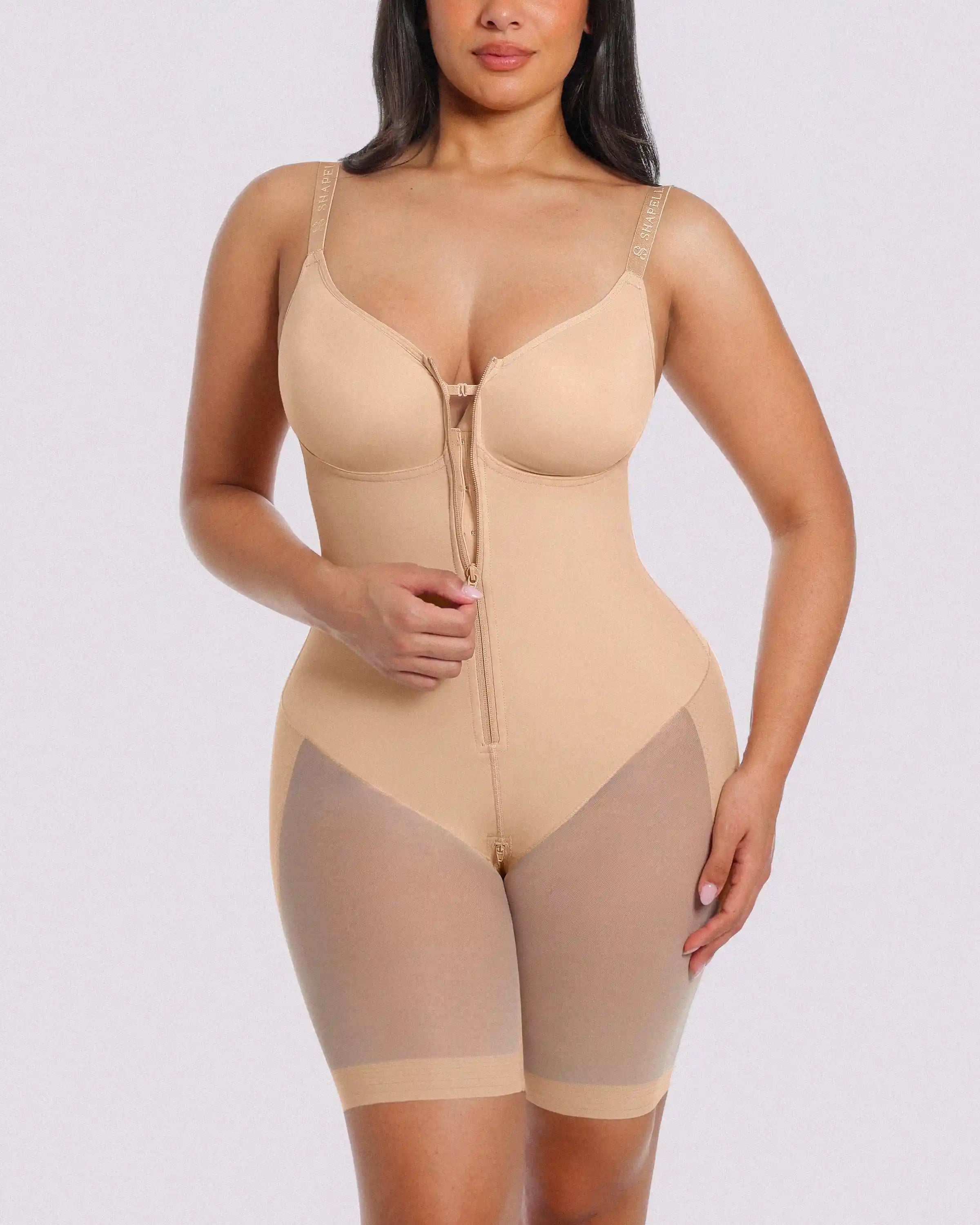 Bare Essentials™ AirSlim® Hourglass Full Body Mid Thigh Bodysuit
