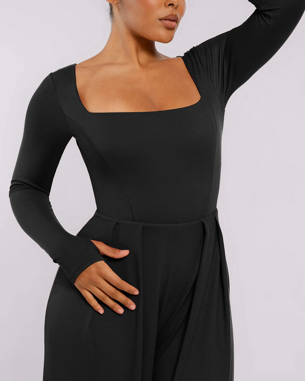 Bare Essentials™ AirSlim® Square Neckline Built-In Shaping Jumpsuit