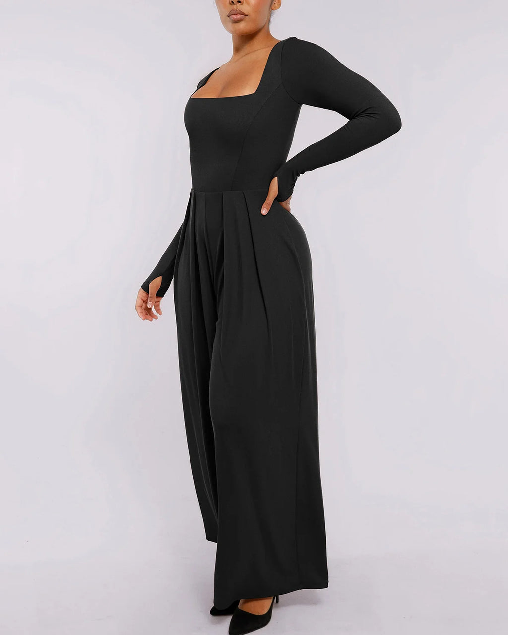 Bare Essentials™ AirSlim® Square Neckline Built-In Shaping Jumpsuit