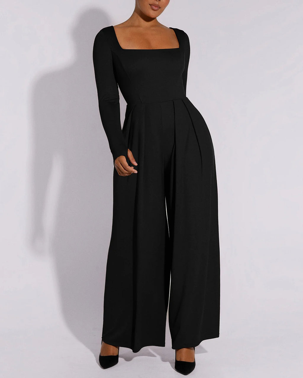 Bare Essentials™ AirSlim® Square Neckline Built-In Shaping Jumpsuit