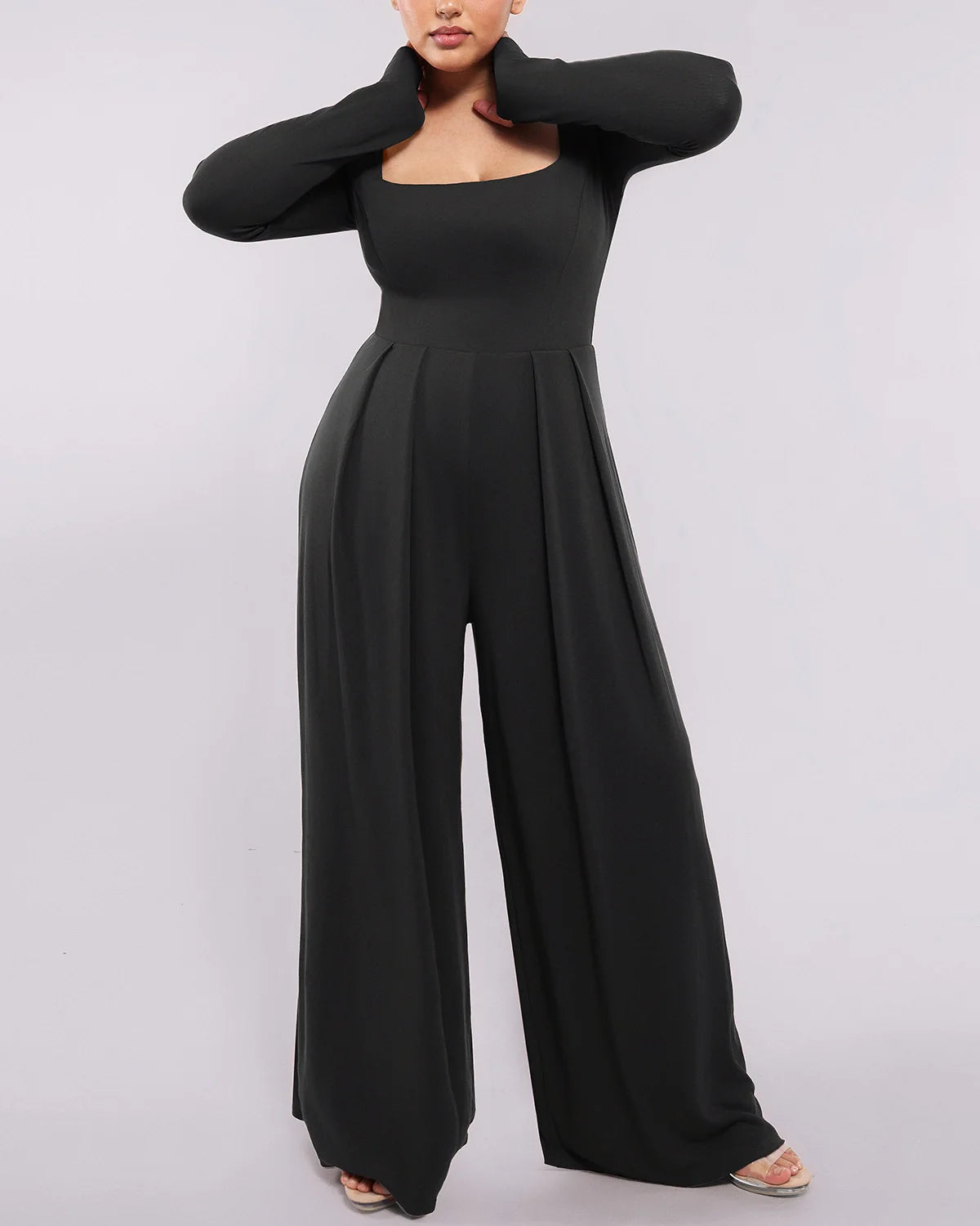 Bare Essentials™ AirSlim® Square Neckline Built-In Shaping Jumpsuit
