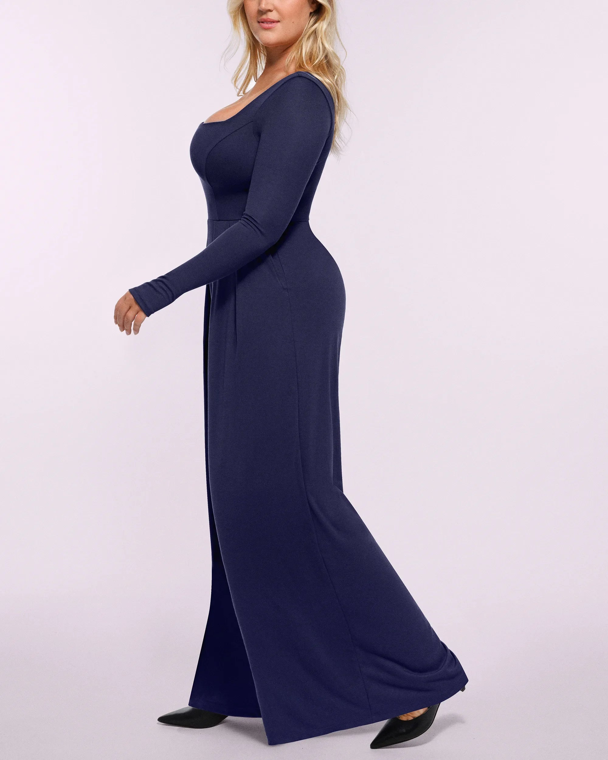 Bare Essentials™ AirSlim® Square Neckline Built-In Shaping Jumpsuit