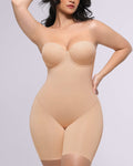 Bare Essentials™ AirSlim® Strapless Mid Thigh Bodysuit