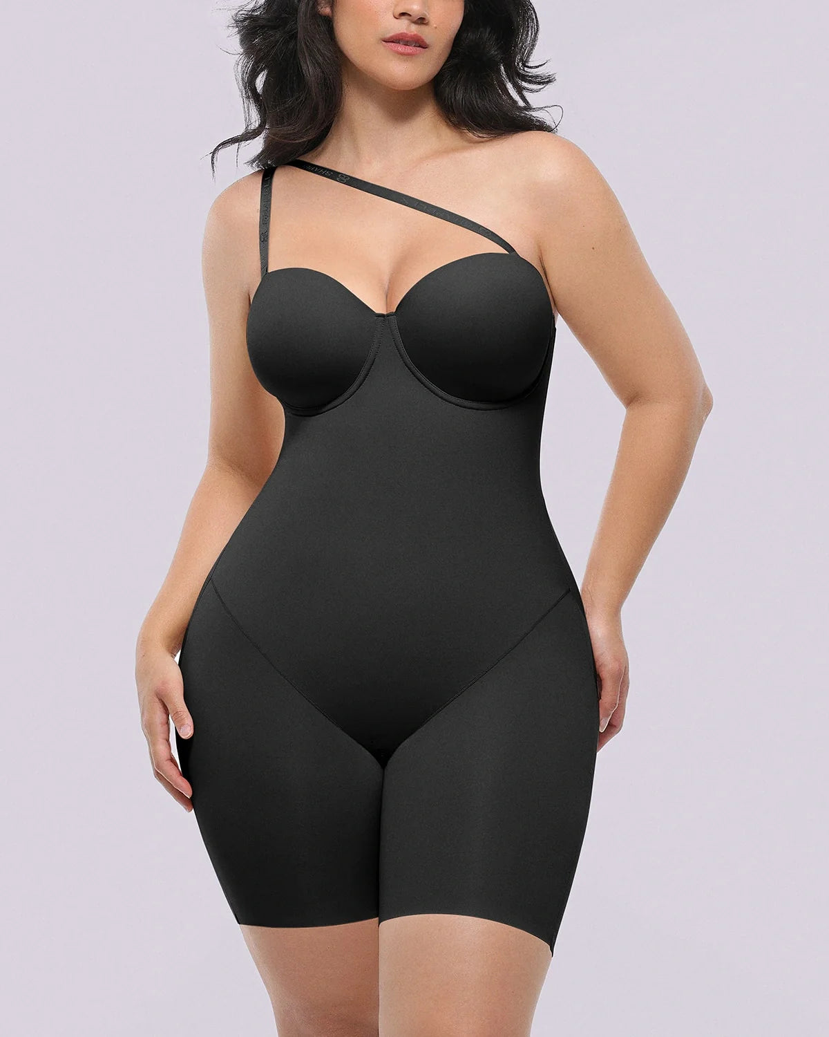 Bare Essentials™ AirSlim® Strapless Mid Thigh Bodysuit