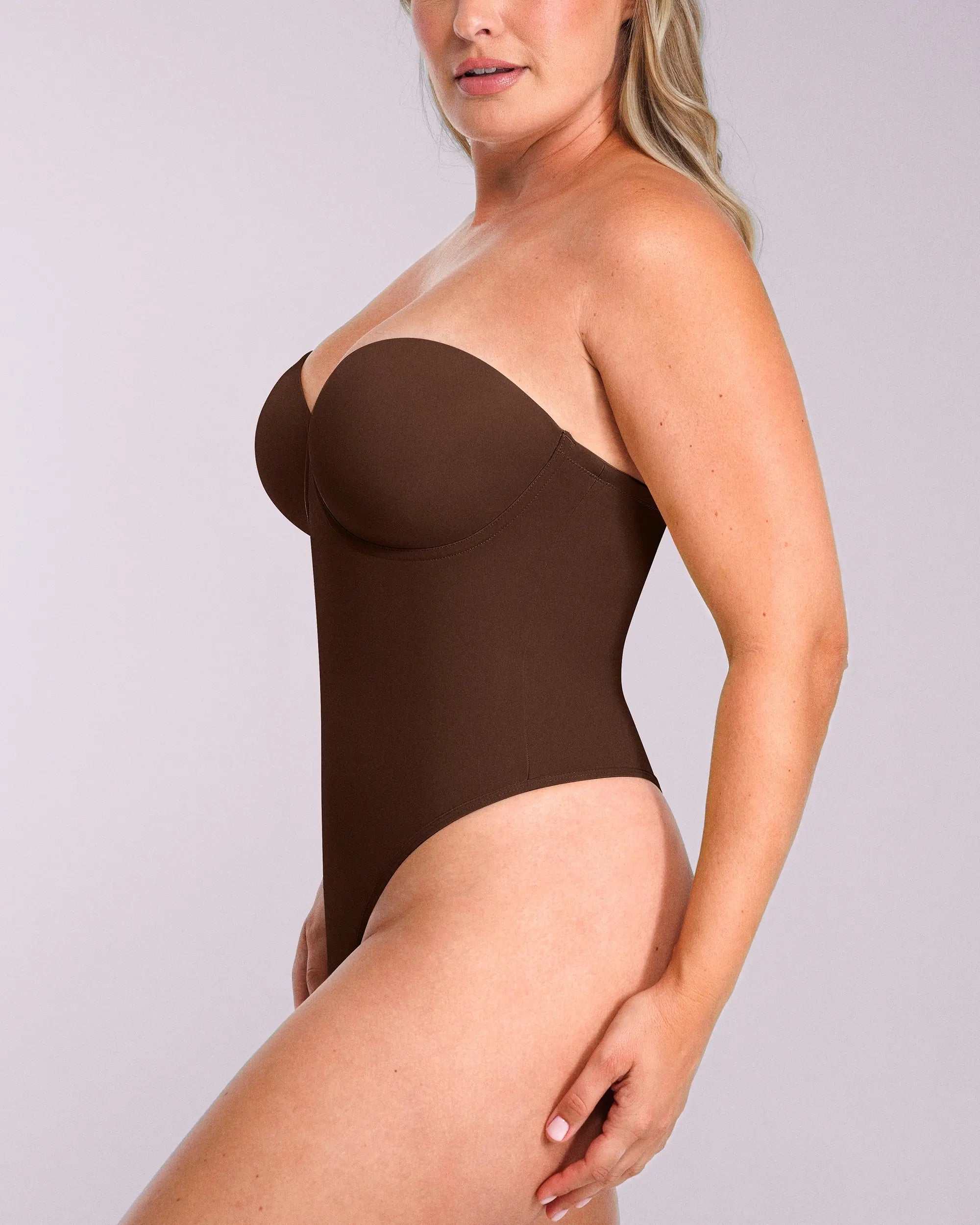 Bare Essentials™ AirSlim® Strapless Thong Bodysuit