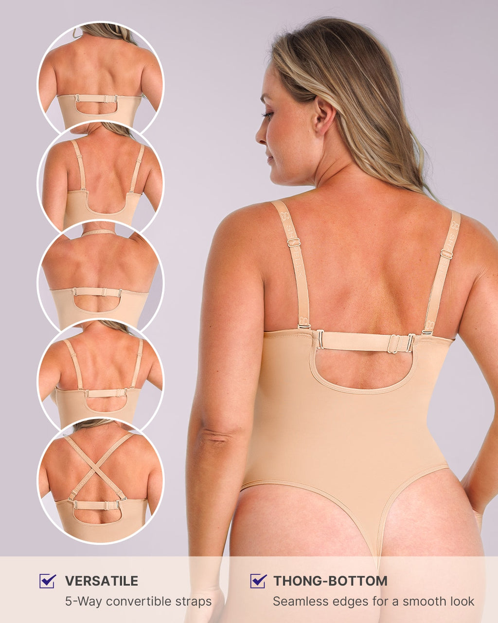 Bare Essentials™ AirSlim® Strapless Thong Bodysuit