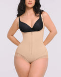 Bare Essentials™ AirSlim® Zipper Front Open Bust Brief Bodysuit
