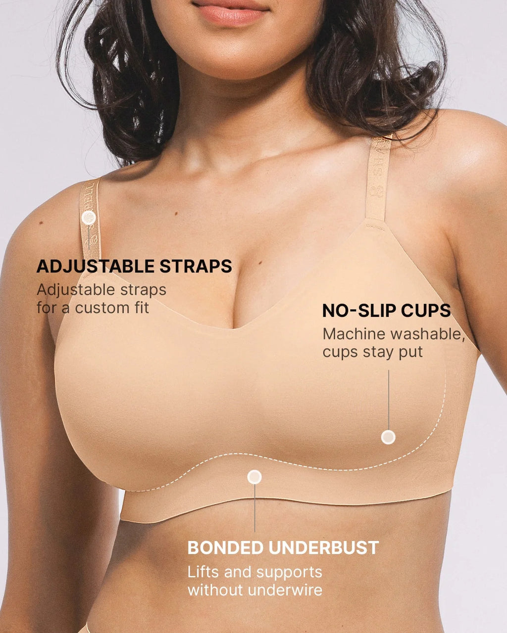 Bare Essentials™ Cream Touch™ Smoothing Wireless Bra