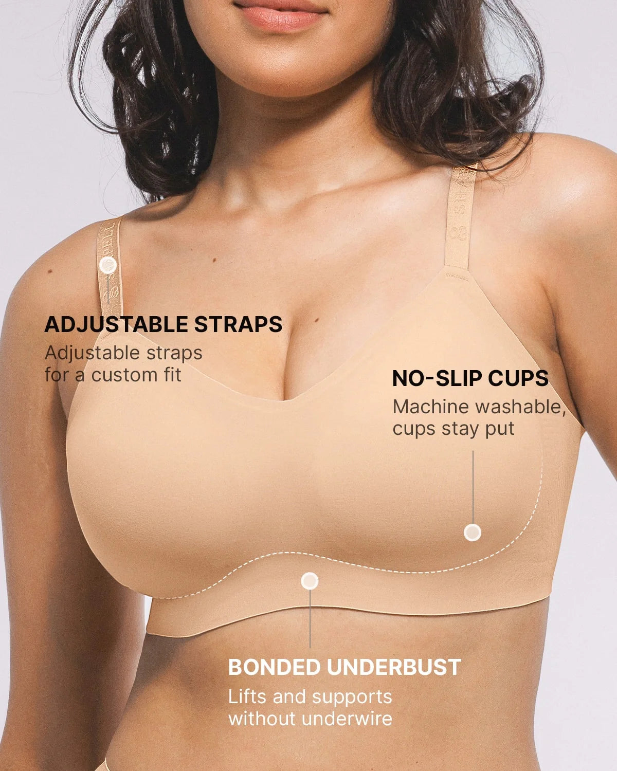 Bare Essentials™ Cream Touch™ Smoothing Wireless Bra