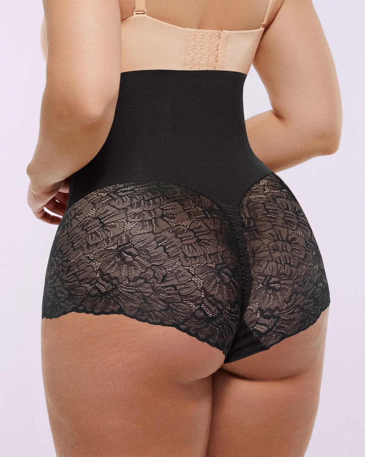 Bare Essentials™ MeshSmooth™ High-Waisted  Sheer Lace Brief
