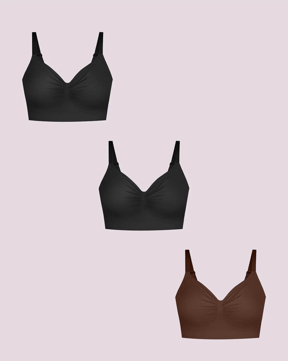 Bare Essentials™ Skin Flow Smooth Unlined Wireless Bra Triple Bundle