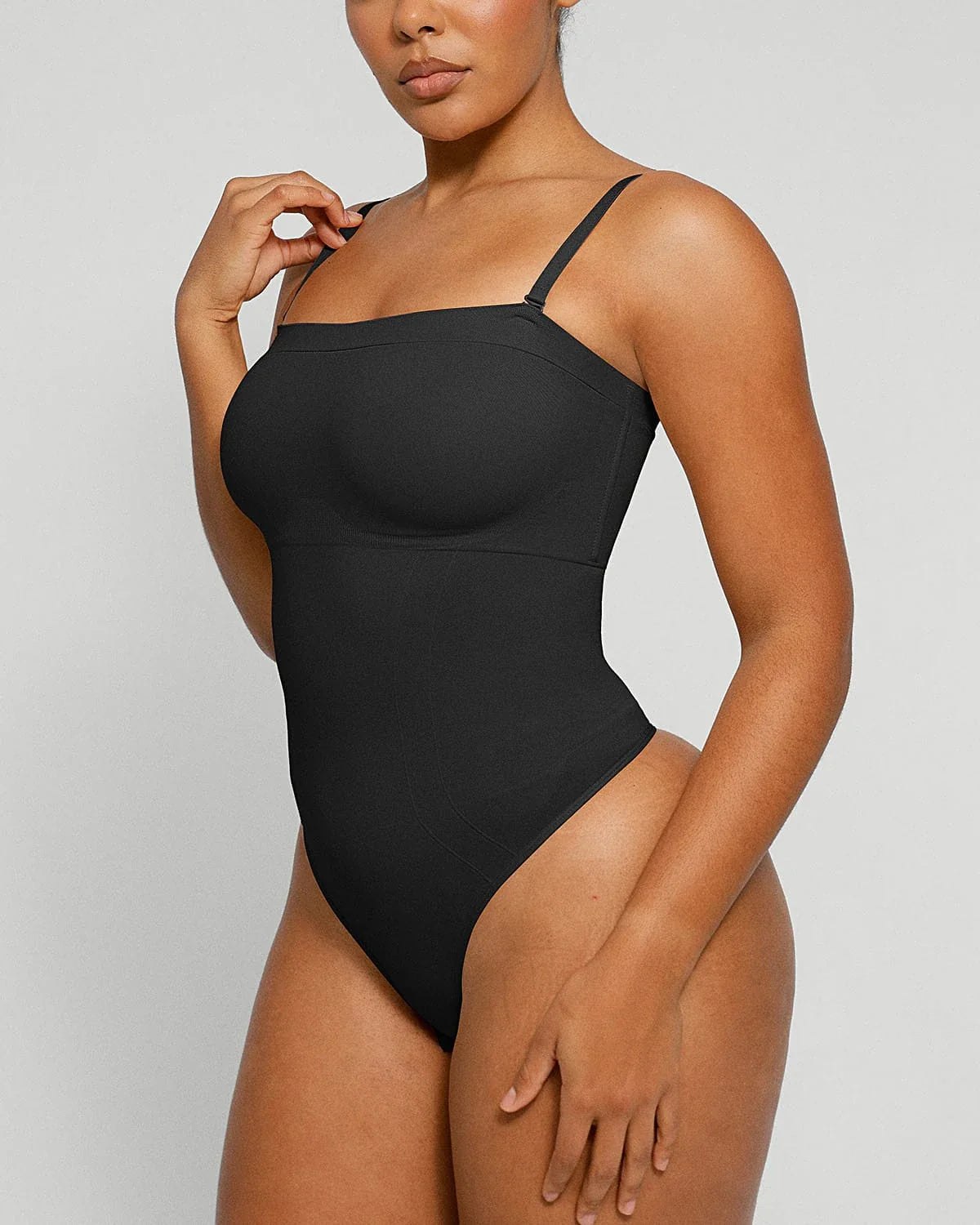 Bare Essentials™ Skin Flow Strapless Sculpt Thong Bodysuit
