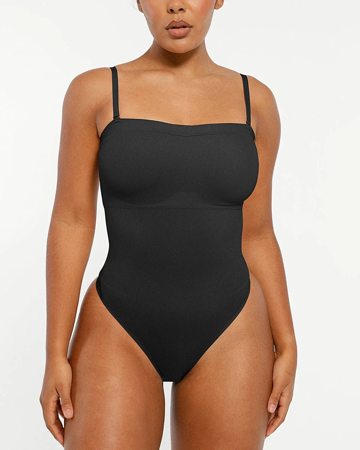 Bare Essentials™ Skin Flow Strapless Sculpt Thong Bodysuit