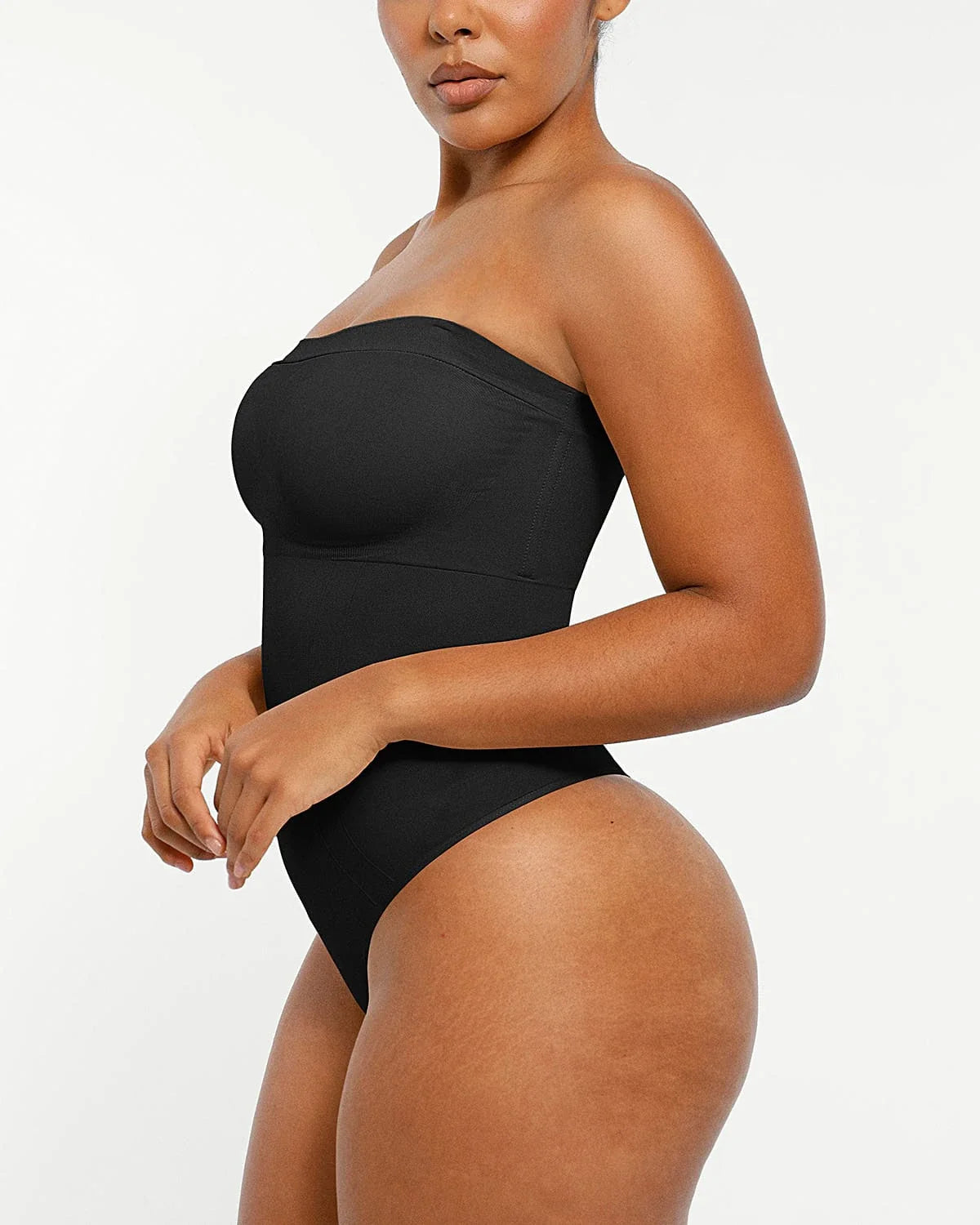 Bare Essentials™ Skin Flow Strapless Sculpt Thong Bodysuit