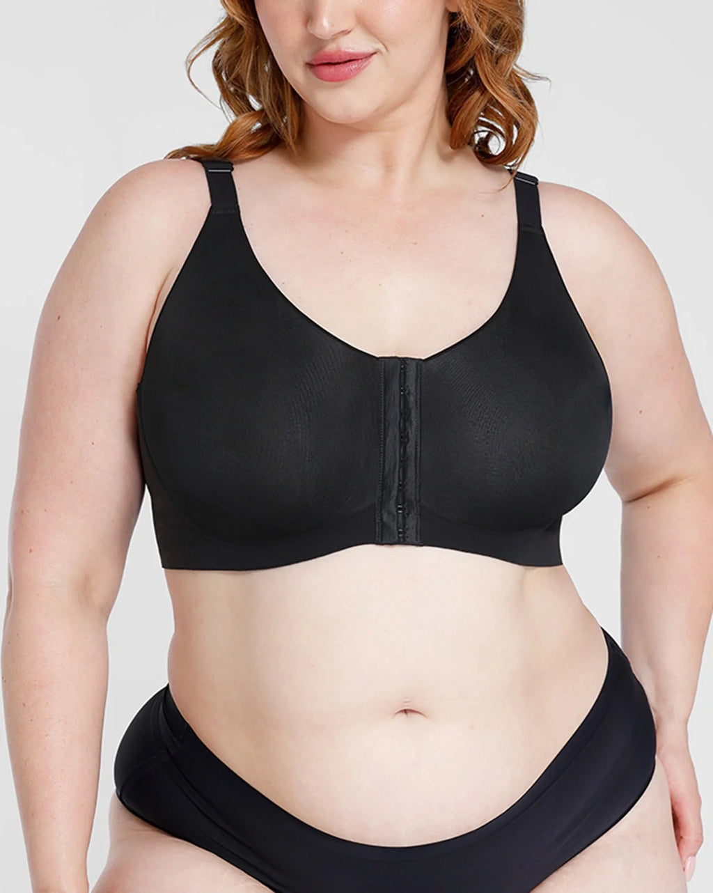 Bare Essentials™ Cream Touch™ Wireless Front-Hook Back Smooth Bra