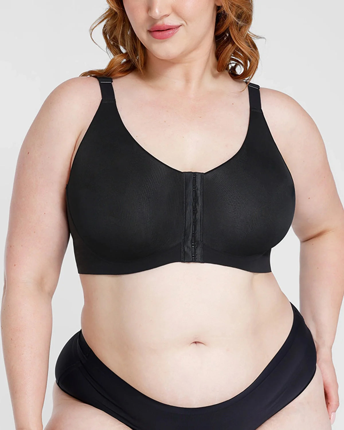 Bare Essentials™ Cream Touch™ Wireless Front-Hook Back Smooth Bra