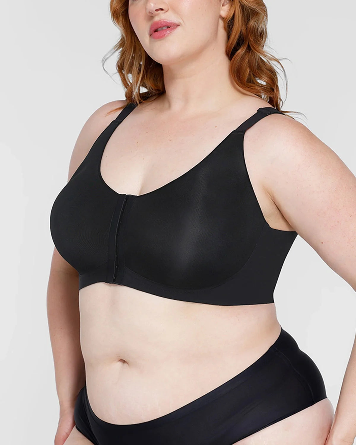 Bare Essentials™ Cream Touch™ Wireless Front-Hook Back Smooth Bra