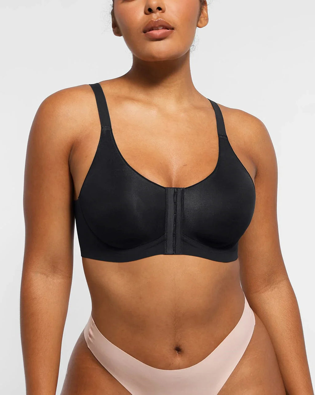 Bare Essentials™ Cream Touch™ Wireless Front-Hook Back Smooth Bra