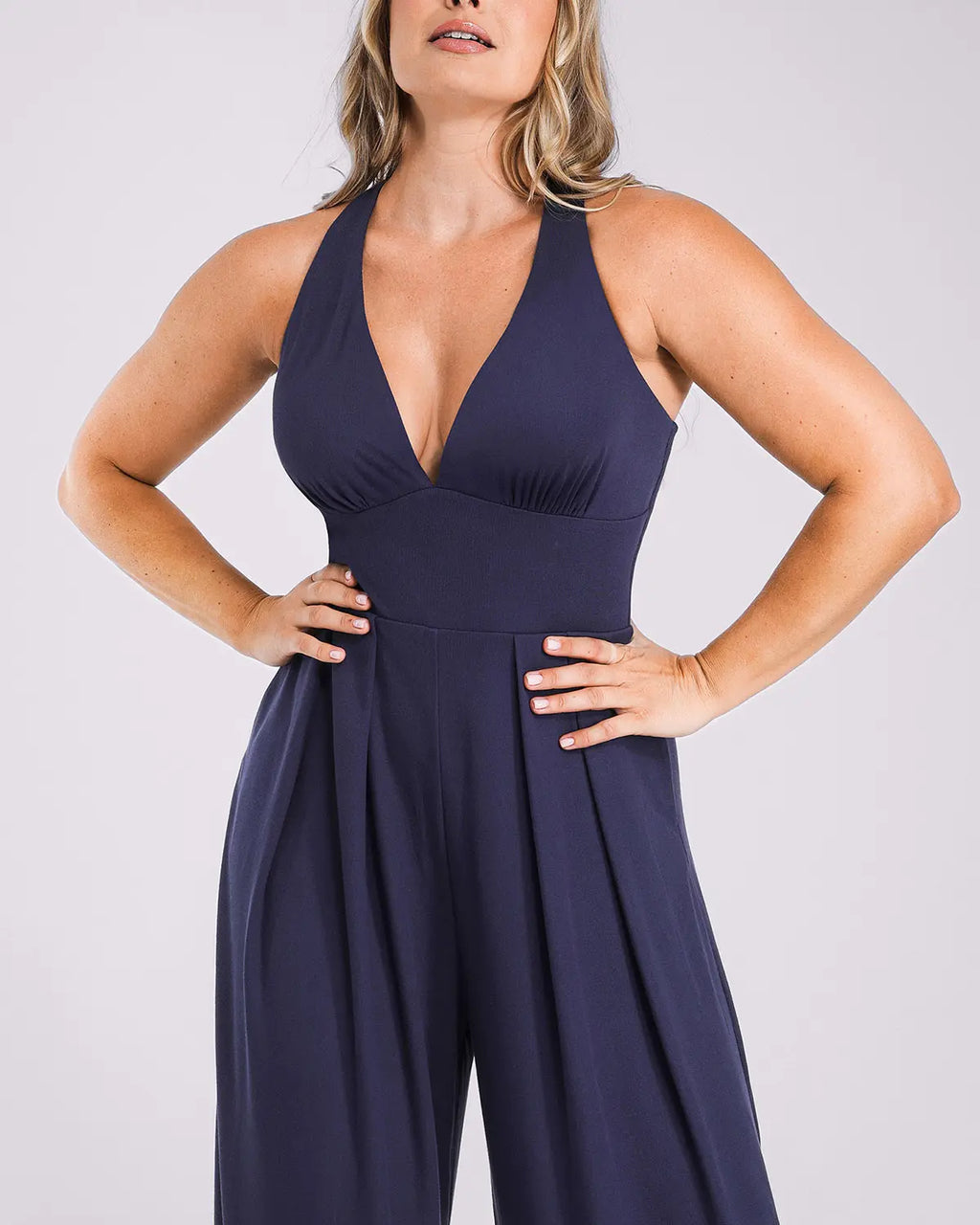 Bare Essentials™ AirSlim® Deep Plunge Built-In Shaping Jumpsuit