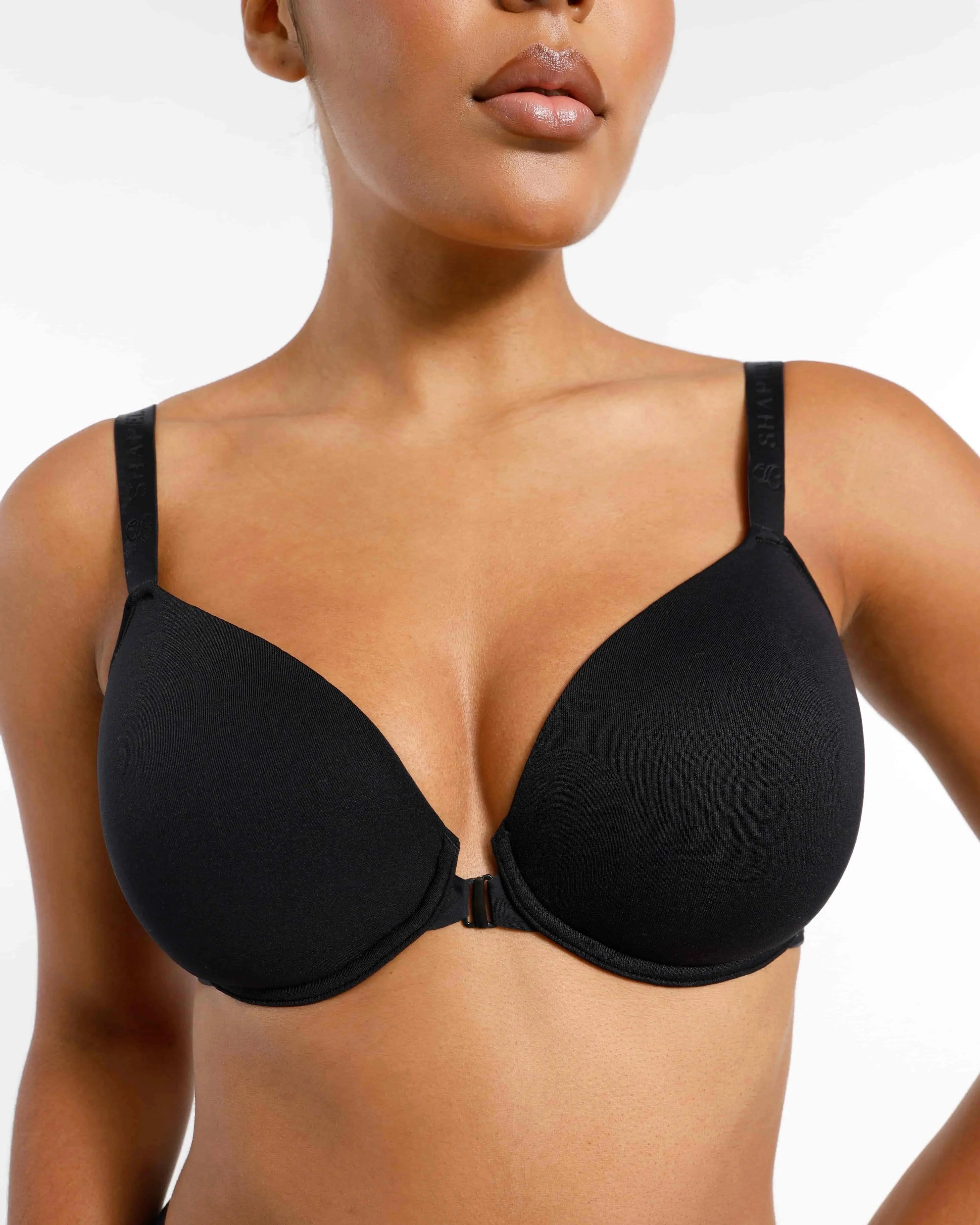 Bare Essentials™ Skin Flow Front Close Underwired T-Shirt Bra