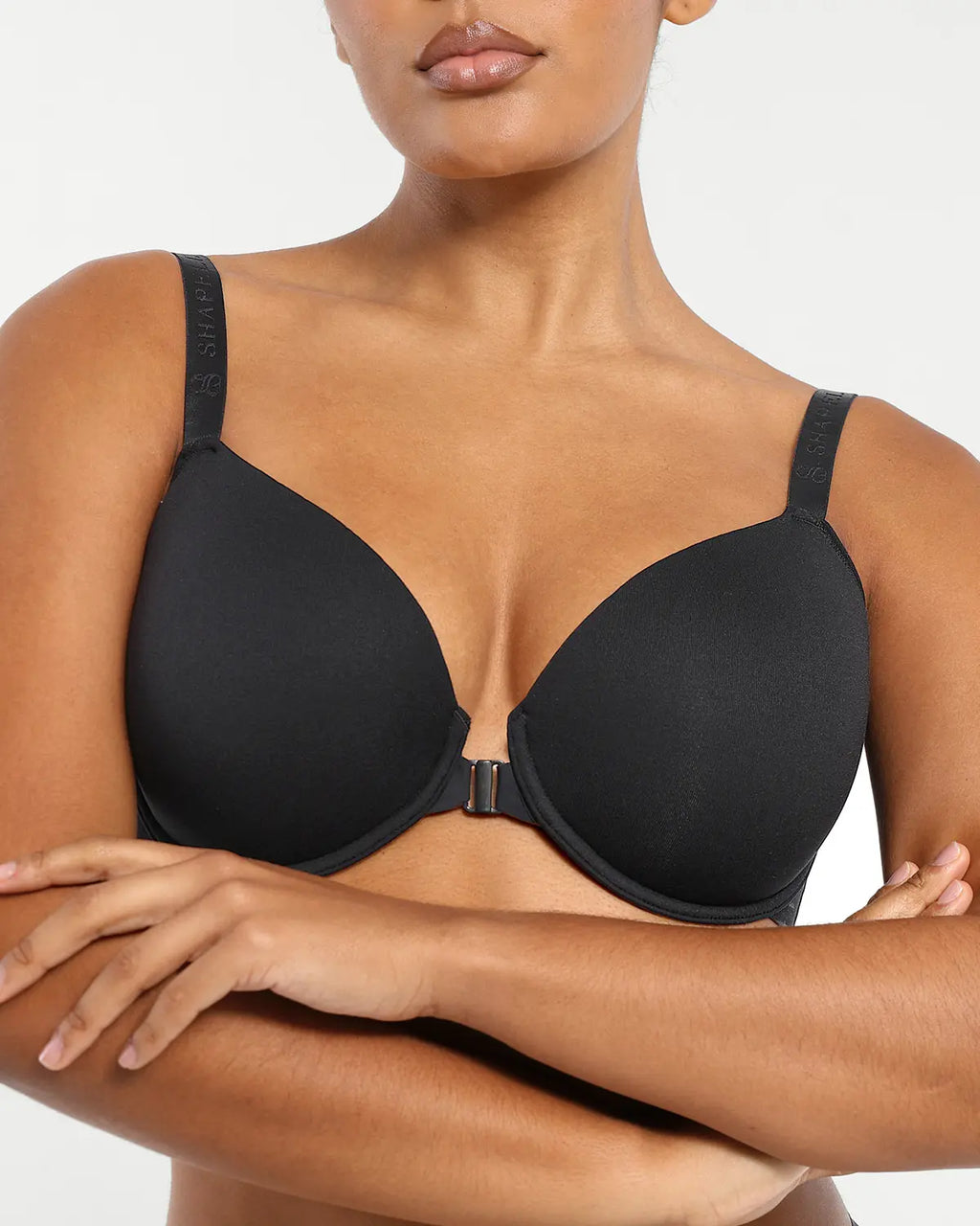 Bare Essentials™ Skin Flow Front Close Underwired T-Shirt Bra
